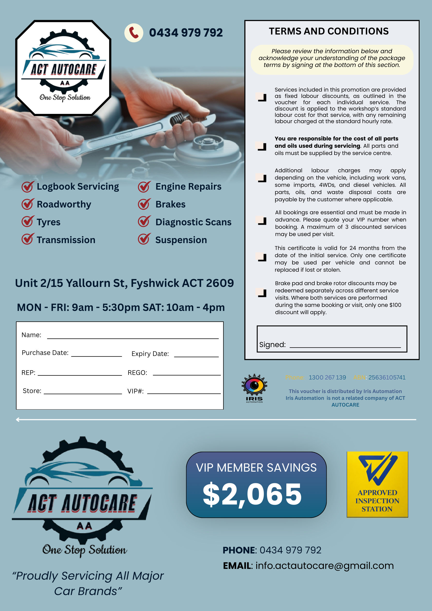 ACT Autocare Back